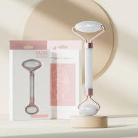 Masajeador de cuello de Spa facial, rodillo Gua Sha, tablero raspador, removedor de arrugas, cuidado de los ojos, juego de resina Guasha, 2 piezas por juego - details 7