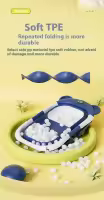 Bañera plegable de silicona para bebé, Cubo de baño antideslizante, Temperatura en tiempo Real - details 9