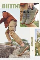 Zapatos de senderismo de marca para hombre, zapatillas de escalada con hebilla giratoria, zapatos antideslizantes para pesca al aire libre, zapatos de ciclismo y caza - details 3