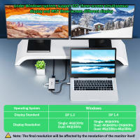 Estación de acoplamiento USB C con monitor doble, con doble para MacBook Pro en 1 adaptador 9 4K a 60Hz, 3 USB, Gigabit - details 5