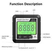 Inclinómetro de Nivel Electrónico Digital, buscador de ángulo Digital, transportador para carpintería, caja de nivel de precisión, base magnética, 4x90 ° - details 2