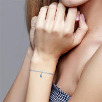 Encantos de Plumas de Plata Esterlina S925 para Mujeres Regalo de Joyería Fina para Cumpleaños Ajustables a Pulseras Originales de 3mm DIY con Zirconia - details 9