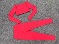 Nuevo TRE de 2 piezas, pantalones cortos deportivos, conjunto de body, ropa deportiva para mujer, traje de yoga para fortalecimiento de gimnasio - details 31