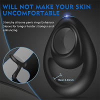 Anillo doble para alargar la eyaculación para hombres, juguete para parejas, producto para adultos, anillos para agrandar el pene, Sex Shop, nuevo - details 0