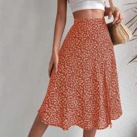 Falda de verano con estampado Floral para mujer, falda holgada de cintura alta, transpirable, elegante, ropa femenina - details 8