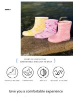 Botas De Lluvia Para Bebés Impermeables Antideslizantes Suaves Y Ligeras Para Juegos Al Aire Libre Y Aventuras Barroso Unisex - details 0