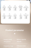Auriculares de traducción Ai en tiempo real, traductor de 144 idiomas sobre los auriculares |   Auriculares Bluetooth abiertos con pantalla táctil inteligente |   Auriculares abiertos inalámbricos verdaderos Bluetooth 5.4 - details 22