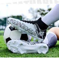 Zapatos de fútbol TF/FG para hombre, botas de fútbol de tobillo alto para niños pequeños, hierba antideslizante para exteriores, zapatillas de entrenamiento Multicolor, nuevas - details 15