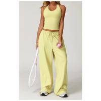 Pantalones rectos para mujer, pantalones de Yoga de cintura alta, entrenamiento para correr, mallas acampanadas, pantalones de Yoga para deportes al aire libre, pantalones atléticos - details 24