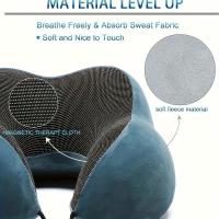 Viaje Relajante, Almohada de Viaje de Espuma Viscoelástica en Forma de U ComfortPlus - Recuperación Lenta, Soporte para el Cuello y Reposacabezas para Aviones y Siestas en la Oficina - details 1