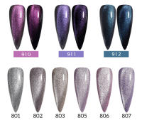 Esmalte de Uñas de Gel Magnético Brillante 9D de Clou Beaute con Diseños de Ojo de Gato Galaxia Hielo Spar y Gato Eye - details 4
