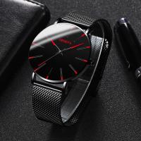 Reloj de hombre Fashion Blue Needle con correa de malla - details 6
