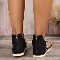 Sandalias planas estampadas con punta abatible para mujer, zapatos de playa a la moda, novedad de 2025 - details 5