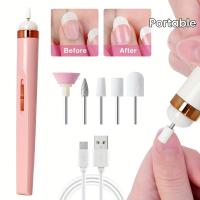 Máquina De Taladro Eléctrico Recargable con 5 Juegos De Brocas, Herramienta Pequeña Para Quitar Uñas, Kit De Taladro - details 1