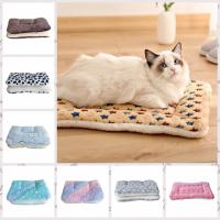 Colchoneta de franela cálida para mascotas, colchón de franela suave para perros, colchoneta gruesa para dormir, manta plegable y transpirable para perros, Invierno - details 7