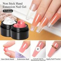 Nuevo Pegamento de Cinco en Uno Sin Pegado en las Manos, Sin Papel, Pegamento de Fototerapia de Extensión Rápido y Indoloro para Salón de Uñas de Plástico - details 1