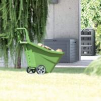 jardin 190 litros Boardebox de plastico en color antracita 78 x 43,3 x 55 cm - details 2
