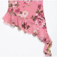 OUWU-Conjuntos de falda larga con estampado floral elegante Y2k, chaleco sin mangas con volantes, tops, paquete de cadera, falda maxi, conjunto de 2 piezas para mujer - details 6