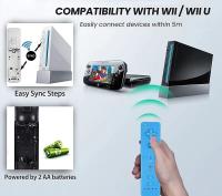1 juego de mandos con controladores nunchuck Para mandos de juegos Wii Para juegos gamepads inalámbricos con Motion Plus - details 0