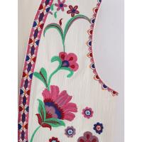 Chaleco Floral bordado Vintage para mujer, chaleco abierto sin mangas, Top corto informal de verano - details 6