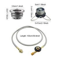 Adaptador para exteriores, convertidor de estufa tipo dividido, manguera de conexión, estufa de gas butano, cocina al aire libre, accesorios para equipos de camping - details 1