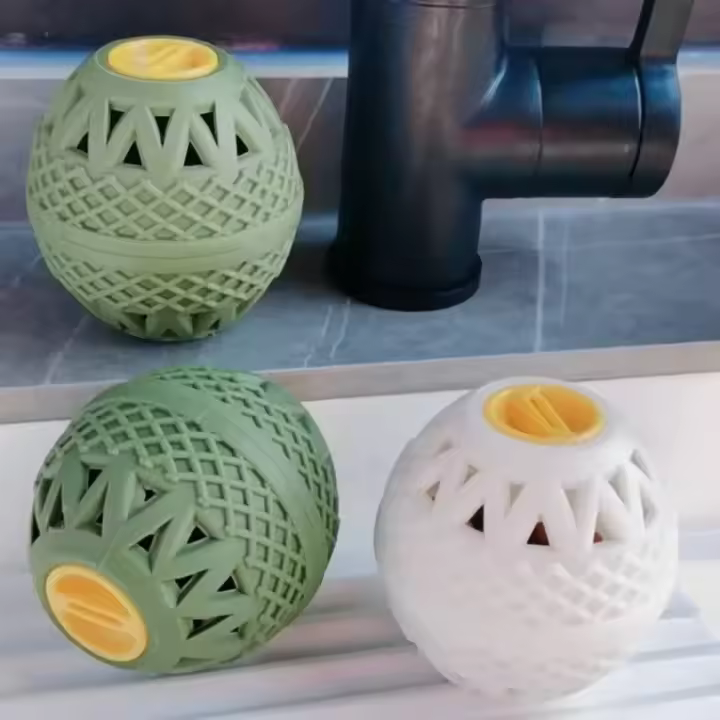 Bolas de lavandería para lavadora, bola secadora de cama de cerámica con perfume, herramientas de limpieza reutilizables para quitar ropa - 1
