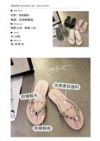 Nuevas Sandalias de Verano para Mujer 2025 Diamantes de Imitación, Estilo Playero, Viento, Moda, Talón Inclinado, Antideslizantes - details 18