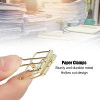 Organizador de escritorio con clips de papel de oro rosa plateado para oficina y escuela 2-10 - details 7