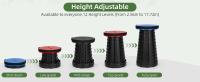 Práctico taburete plegable telescópico con mango de altura ajustable, adecuado para pescar al aire libre, acampar, hacer picnic y ver. - details 4