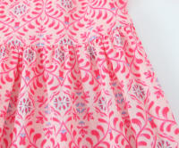 Ropa de mujer estilo europeo y americano de vacaciones vestido casual suelto con estampado largo con cuello en V - details 6