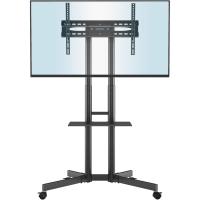 Soporte TV Ruedas para Pantallas de 32"-85" Plasma/LCD/LED, Soporte TV Suelo con Bandeja, Soporte TV Pie de Exhibición para Exhibición en el Hogar con Ruedas Giratorias - details 0