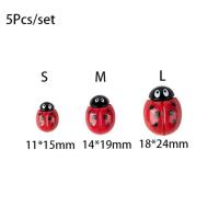 5 uds lindo Mini mariquita de resina hecha a mano miniaturas de mariquita de resina DIY epoxi para niños - details 0