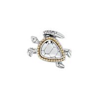 Anillo de plata de ley S925 con forma de tortuga, oro de 14 quilates, diseño de nicho para mujer, joyería de regalo - details 0