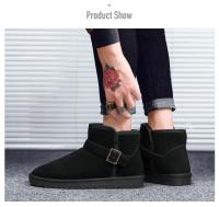 Botas de nieve de invierno para hombre, zapatillas altas para mujer, zapatos informales de moda, pies de piel desnuda, algodón, luz cálida, parejas, talla grande 35-47 - details 7