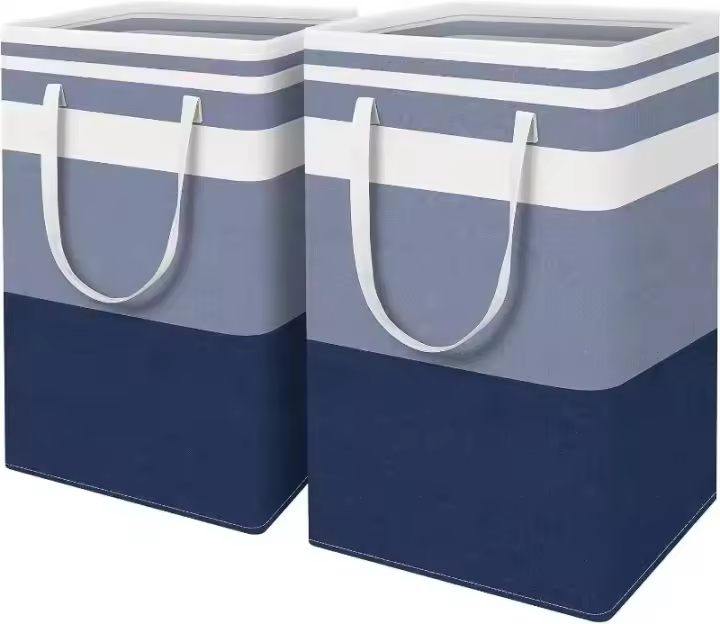 Carritel de Algodón y Lino Impermeable de Gran Capacidad Bolsa de Almacenamiento Plegable para Ropa Sucia Organizador de Empaquetado de Viaje - 1