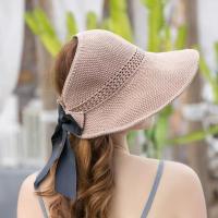 Sombrero de Sol de Verano a la Moda Sombrero de Playa de Paja con Borla para Mujeres - details 0