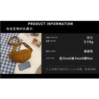 Riñonera informal de pana para mujer, bolso de cintura de plátano, bolso de hombro cruzado, bolso de pecho, moda Simple, nuevo - details 1