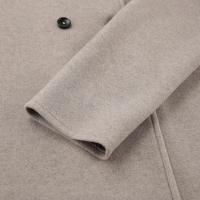 Chaqueta Vintage marrón con cuello en V para mujer, ropa de abrigo para ir al trabajo, estilo callejero a la moda, Otoño e Invierno 2024 - details 6