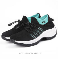 Zapatos para caminar de marca para mujer, zapatillas de deporte con calcetines de punto transpirables, zapatos cómodos para lactancia, zapatos deportivos con plataforma informales - details 34