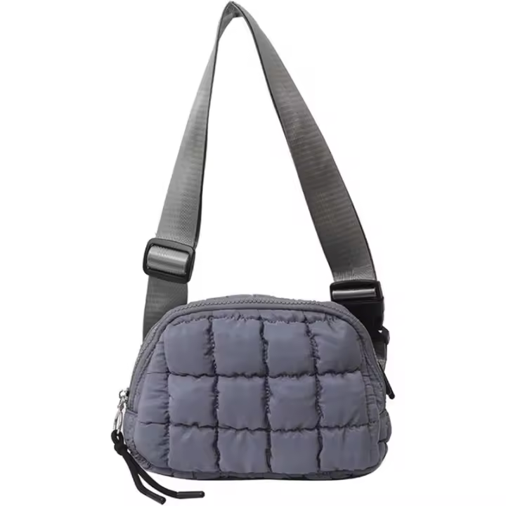 Riñonera acolchada para mujer, bolso cruzado, riñonera, bolso de hombro tipo hobo, bolso de viaje, linda riñonera acolchada - 1