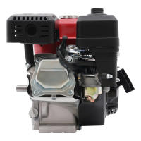 Motor de gasolina 7,5 ps, motor de kart industrial de 4 tiempos, 1 cilindro, 3600 RPM (negro rojo) - details 3