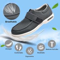 Nuevos zapatos cómodos con gancho de alta calidad para hombres mayores, Hospital de EE. UU., mocasines médicos suaves personalizados de talla grande US13.5, gran oferta - details 2