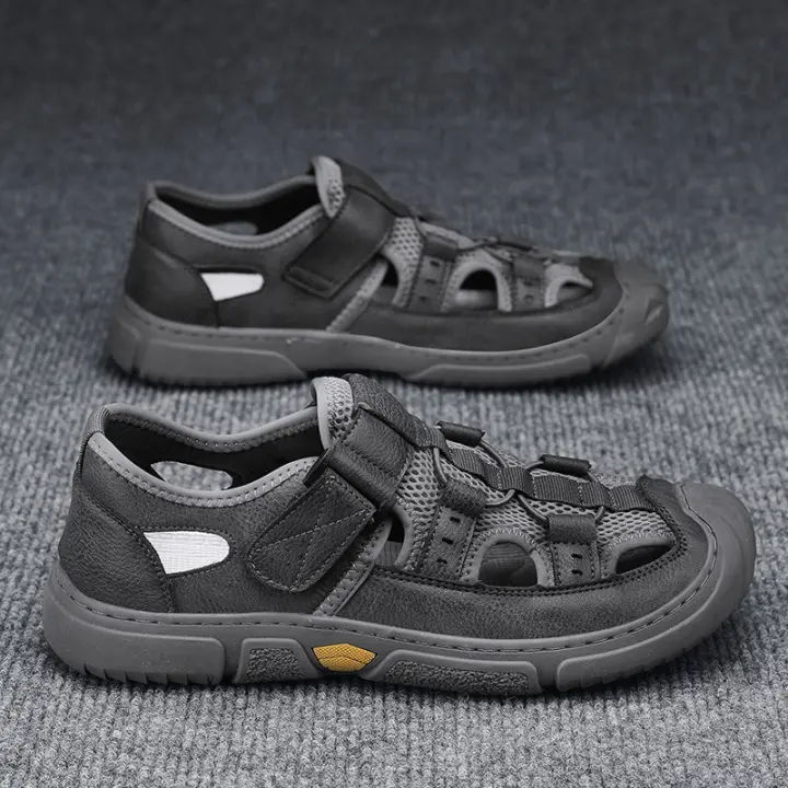 Nuevo desgaste exterior hueco casual bolsa cabeza zapatos de vadear de los hombres zapatillas deportivas - 1
