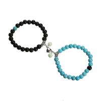 2 pulseras magnéticas de amistad de amor para parejas a juego, joyería de cumpleaños para mujeres y niñas - details 13