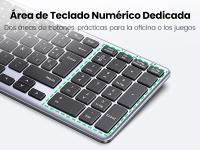 UGREEN Teclado Inalámbrico 2.4G Carcasa de Metal Compatible con PC, MacBook, MateBook, Teléfono - details 4