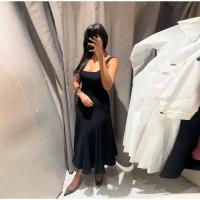 OUWU-Vestido largo de moda para mujer, elegante vestido midi sin mangas con diseño sin espalda y cuello en U, vestidos de fiesta en la playa para verano - details 5