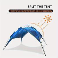 Tienda de campaña con cielo estrellado de doble capa, tienda plegable impermeable automática para 3-4 personas - details 6