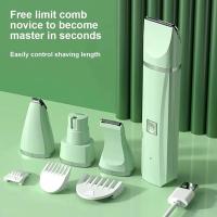 4-in-1 Multi-functional Electric Dog Clippers For Grooming Cordless Dog Shaver Clippers Trimmers Low Noise Pet Grooming Tools - details 6