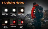 Mini llavero LED portátil, luz de trabajo, linterna de bolsillo, recargable por USB, luz de acampada al aire libre con martillo - details 0