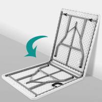 Mesa plegable portátil de 6 pies con asa, plegable en medio, para comedor, resistente, para interior y exterior, Picnic, fiesta de barbacoa - details 5